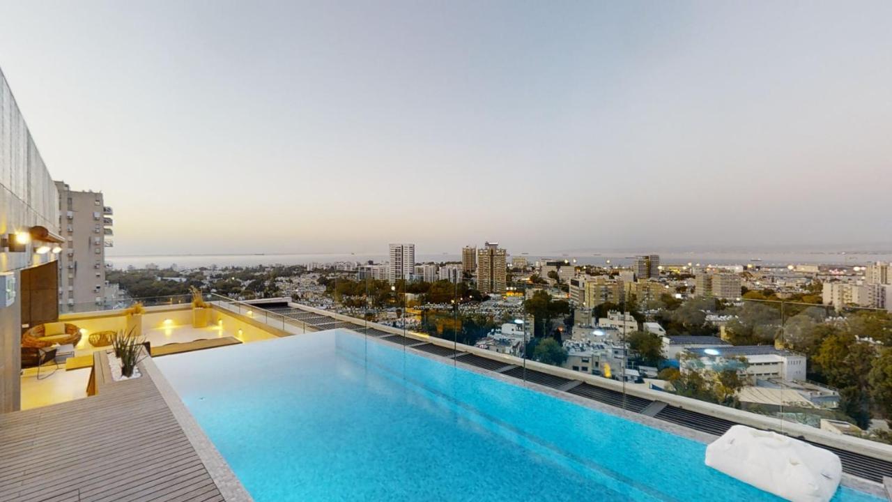 Serene - Infinity Cview Pool - 4 Bedrooms Luxury Penthouse Haifa Exteriör bild