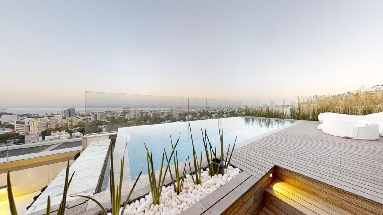 Serene - Infinity Cview Pool - 4 Bedrooms Luxury Penthouse Haifa Exteriör bild