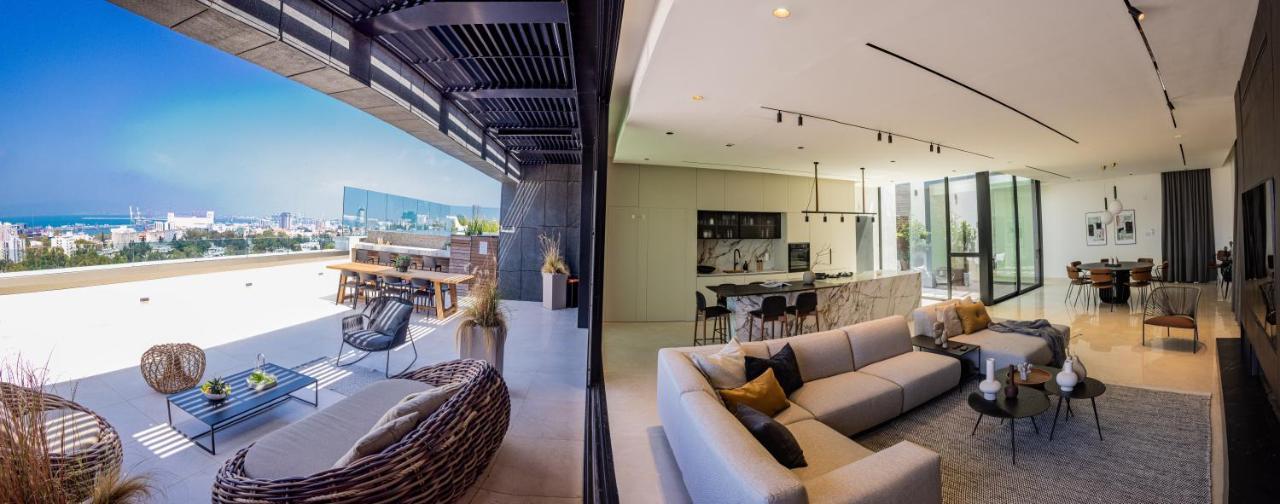 Serene - Infinity Cview Pool - 4 Bedrooms Luxury Penthouse Haifa Exteriör bild